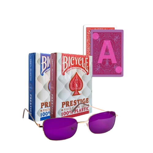 Bicycle Prestige Plastic Marked Playing Card and See-Through Glasses